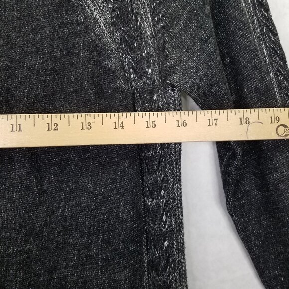 Indigenous Fair Trade Sweater Women's S Gray Zip Up Cardigan Organic Cotton Peru - Picture 11 of 11